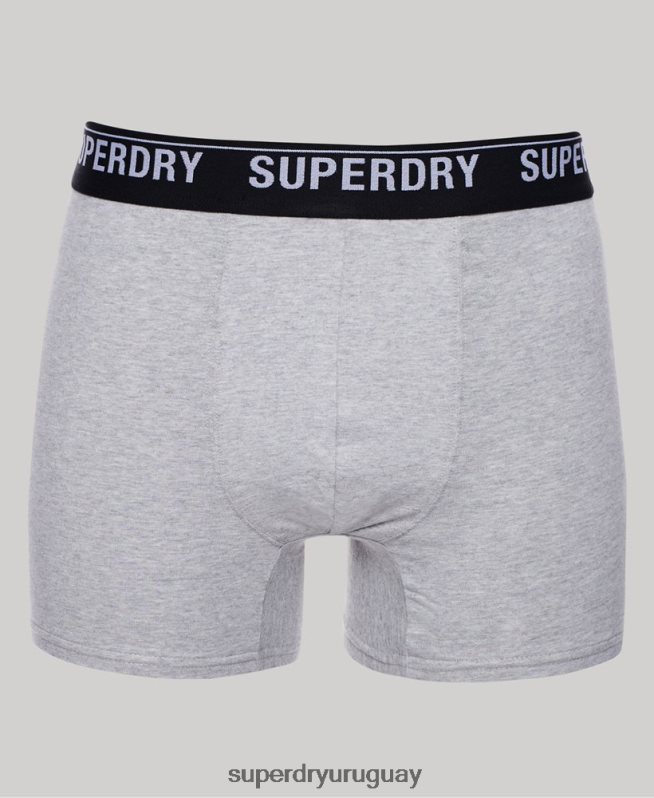 uy Superdry hombres Pack de tres bóxers de algodón orgánico multi DT2N8Z1605 ropa