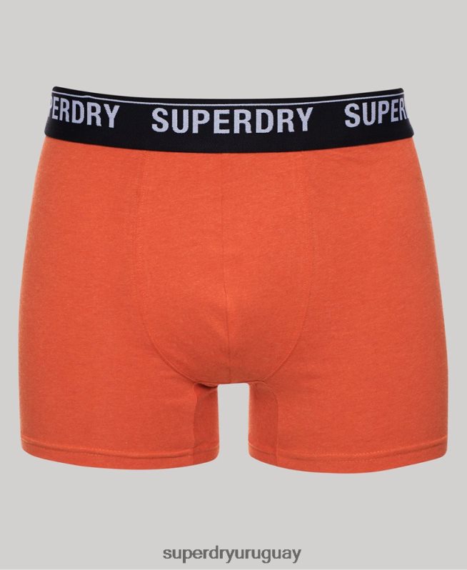uy Superdry hombres Pack de tres bóxers de algodón orgánico multi DT2N8Z1605 ropa