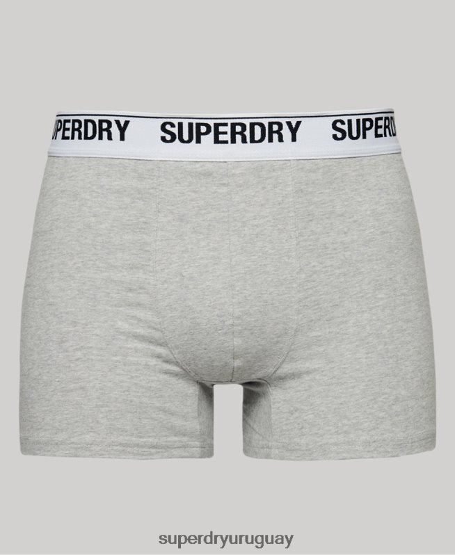 uy Superdry hombres Pack de tres bóxers de algodón orgánico naranja DT2N8Z1618 ropa