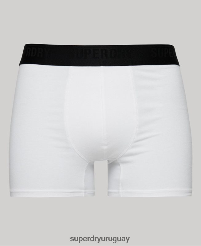 uy Superdry hombres Pack de tres bóxers de algodón orgánico negro DT2N8Z1820 ropa