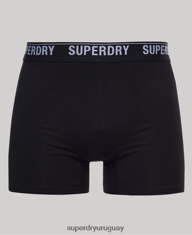 uy Superdry hombres Pack de tres boxers de algodón orgánico negro DT2N8Z1613 ropa