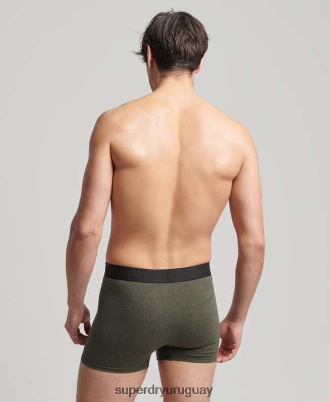 uy Superdry hombres Pack de tres boxers de algodón orgánico negro DT2N8Z1831 ropa