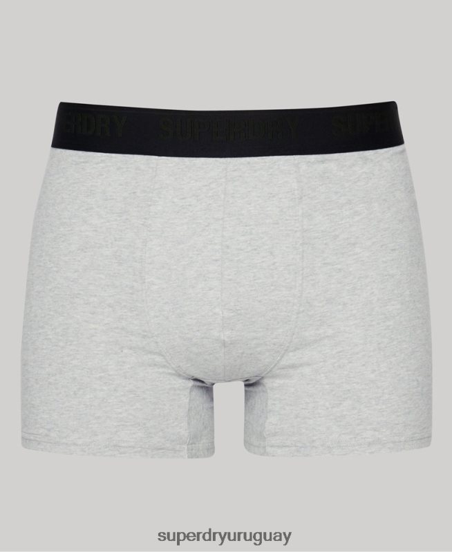 uy Superdry hombres Pack de tres boxers de algodón orgánico negro DT2N8Z1831 ropa
