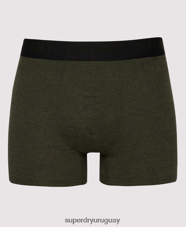uy Superdry hombres Pack de tres boxers de algodón orgánico negro DT2N8Z1831 ropa