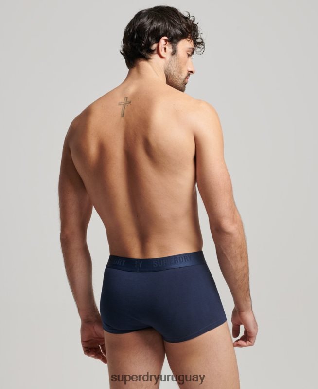 uy Superdry hombres Pack de tres calzoncillos de algodón orgánico Armada DT2N8Z1754 ropa
