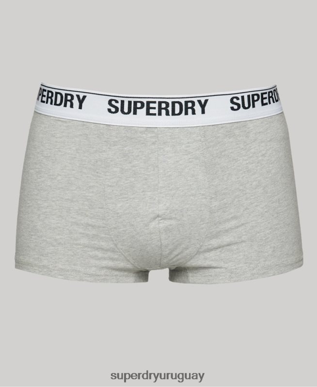 uy Superdry hombres Pack de tres calzoncillos de algodón orgánico naranja DT2N8Z1767 ropa