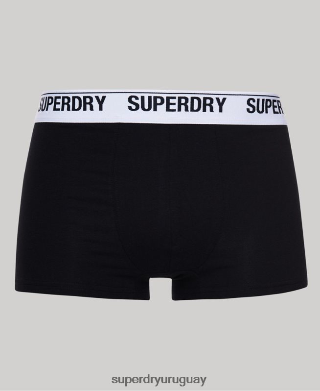 uy Superdry hombres Pack de tres calzoncillos de algodón orgánico negro DT2N8Z1747 ropa