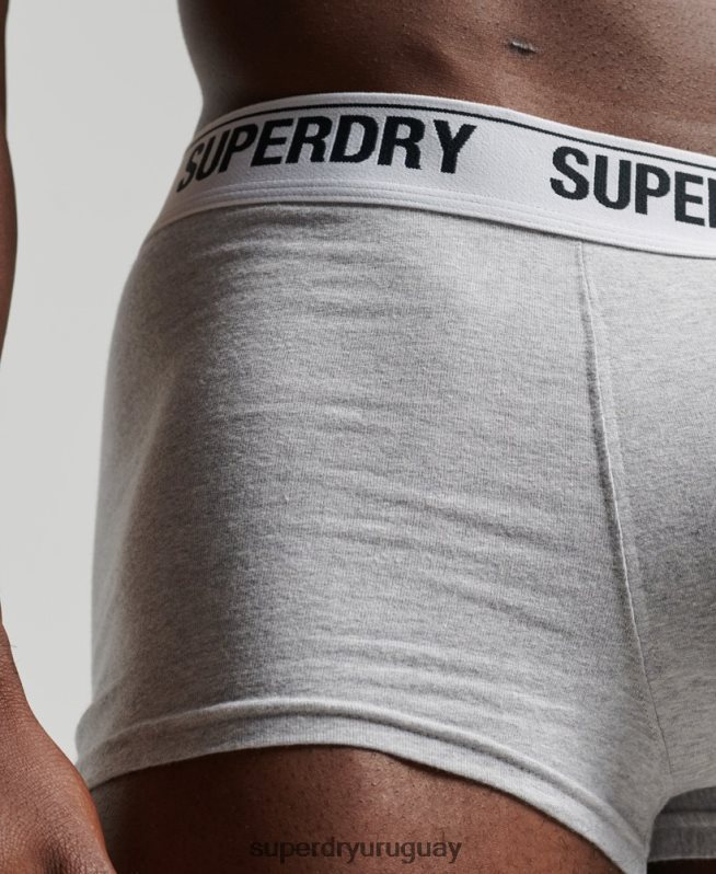 uy Superdry hombres Pack de tres calzoncillos de algodón orgánico negro DT2N8Z1747 ropa