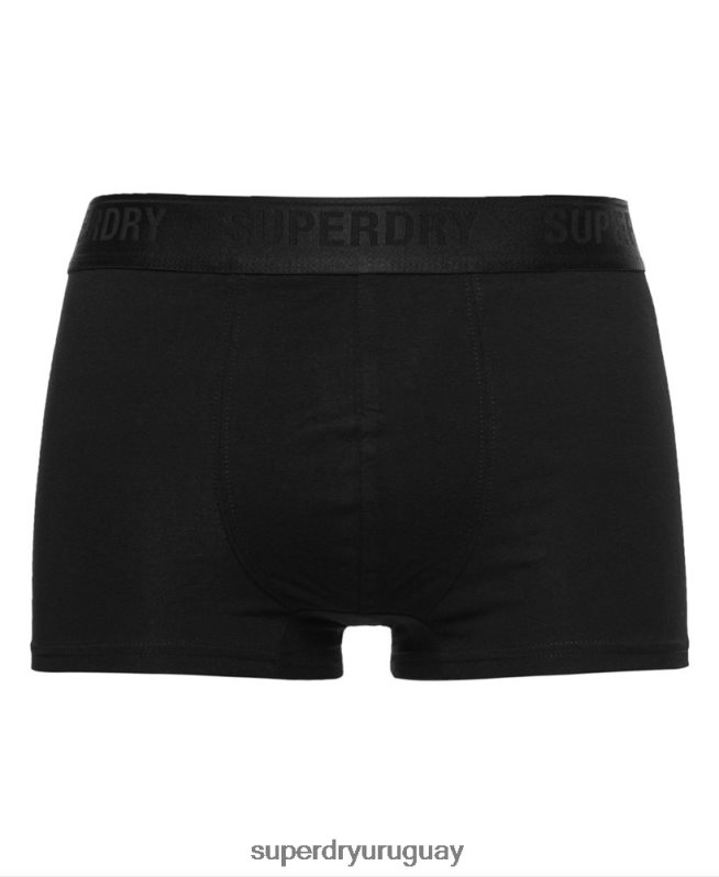 uy Superdry hombres Pack de tres calzoncillos de algodón orgánico negro DT2N8Z1772 ropa