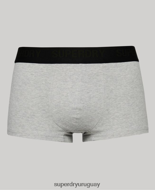 uy Superdry hombres Pack de tres calzoncillos de algodón orgánico negro DT2N8Z1786 ropa