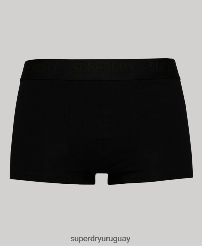 uy Superdry hombres Pack de tres calzoncillos de algodón orgánico negro DT2N8Z1786 ropa