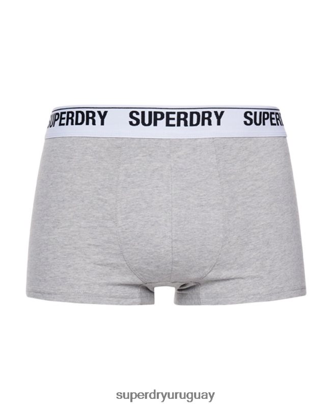 uy Superdry hombres Pack de tres calzoncillos de algodón orgánico negro DT2N8Z1787 ropa