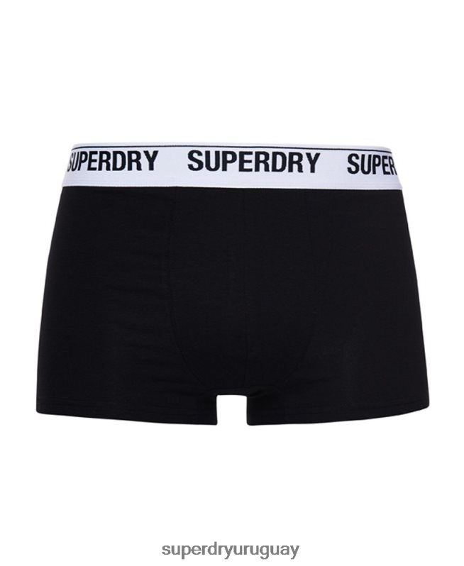 uy Superdry hombres Pack de tres calzoncillos de algodón orgánico negro DT2N8Z1787 ropa