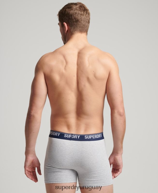 uy Superdry hombres Pack doble de bóxer de algodón orgánico amarillo DT2N8Z1749 ropa