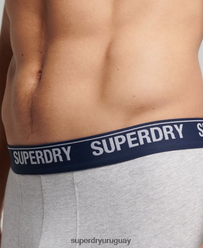 uy Superdry hombres Pack doble de bóxer de algodón orgánico amarillo DT2N8Z1749 ropa