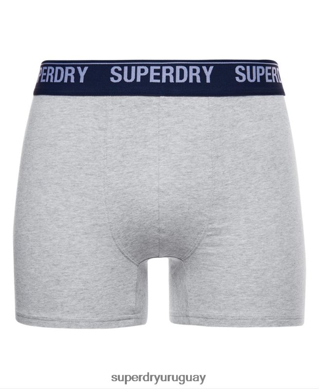 uy Superdry hombres Pack doble de bóxer de algodón orgánico amarillo DT2N8Z1749 ropa