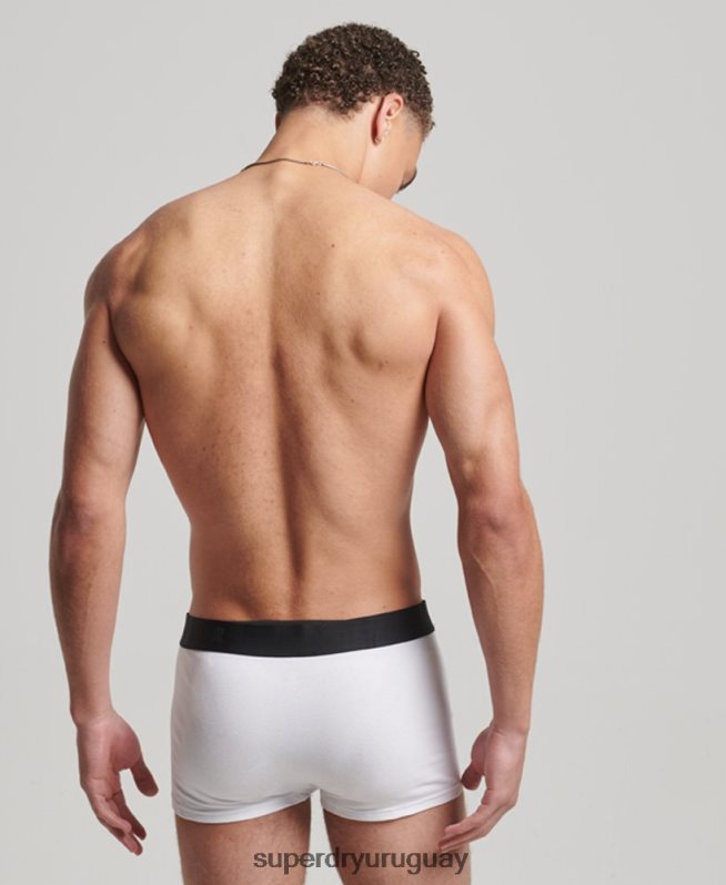 uy Superdry hombres Pack doble offset de algodón orgánico negro DT2N8Z1776 ropa