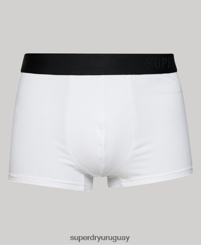 uy Superdry hombres Pack doble offset de algodón orgánico negro DT2N8Z1776 ropa