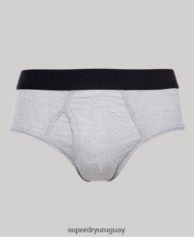 uy Superdry hombres Pack triple de calzoncillos de algodón orgánico negro DT2N8Z1741 ropa