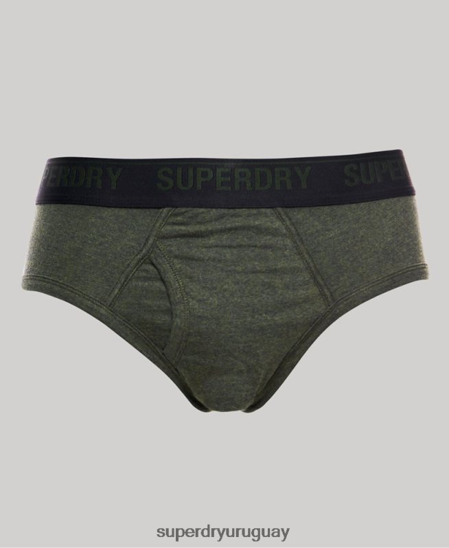 uy Superdry hombres Pack triple de calzoncillos de algodón orgánico negro DT2N8Z1741 ropa