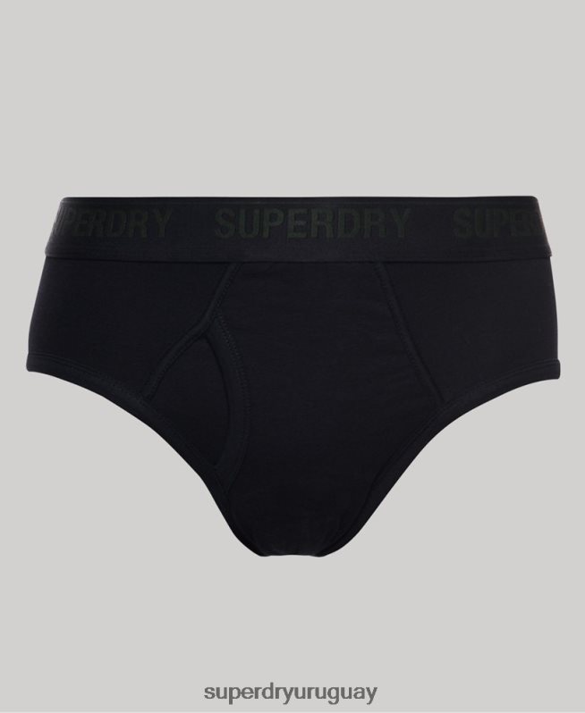 uy Superdry hombres Pack triple de calzoncillos de algodón orgánico negro DT2N8Z1741 ropa