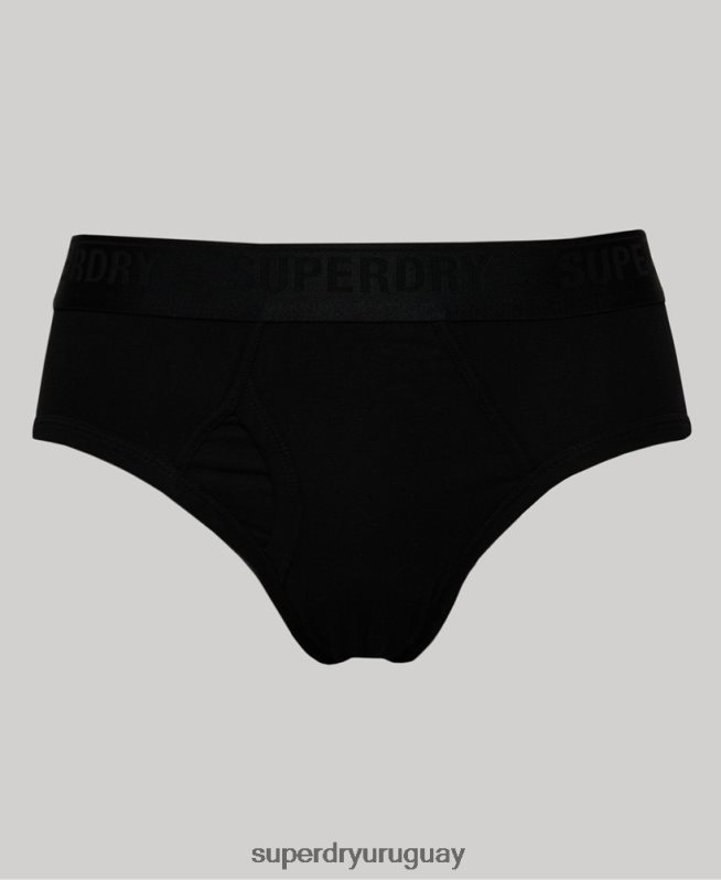 uy Superdry hombres Pack triple de calzoncillos de algodón orgánico negro DT2N8Z1862 ropa