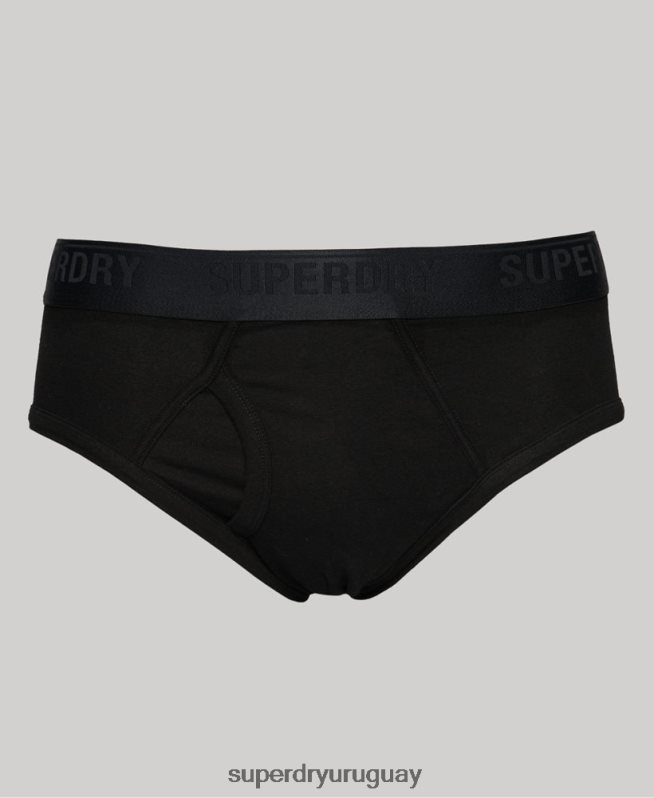 uy Superdry hombres Pack triple de calzoncillos de algodón orgánico negro DT2N8Z1866 ropa