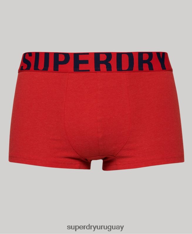 uy Superdry hombres pack doble de algodón orgánico con logo Armada DT2N8Z1797 ropa