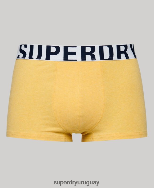 uy Superdry hombres pack doble de algodón orgánico con logo azul DT2N8Z1798 ropa