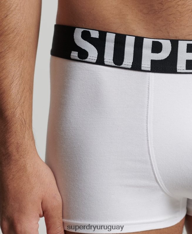 uy Superdry hombres pack doble de algodón orgánico con logo negro DT2N8Z1780 ropa