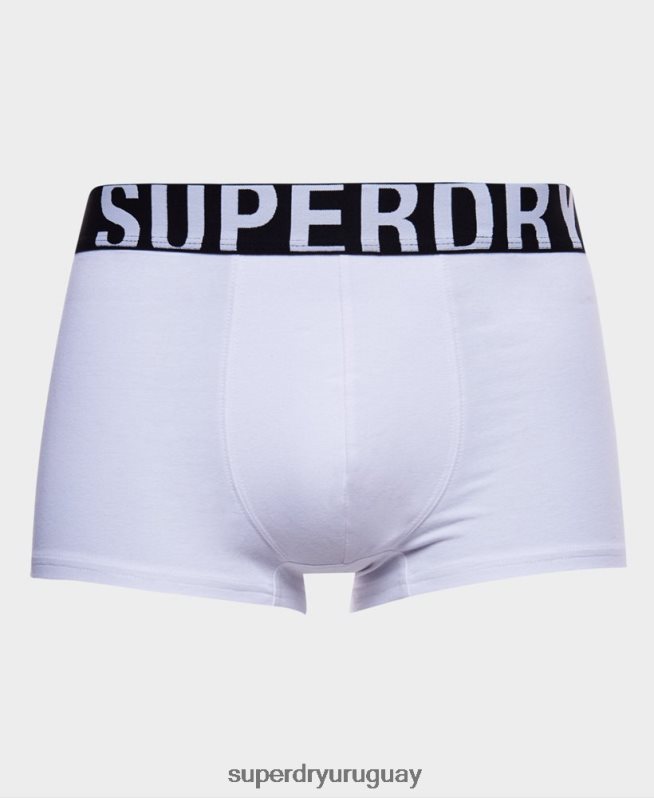 uy Superdry hombres pack doble de algodón orgánico con logo negro DT2N8Z1780 ropa