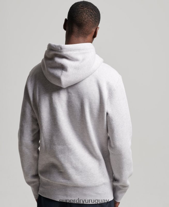uy Superdry hombres código sudadera con capucha de ropa deportiva gris DT2N8Z495 ropa