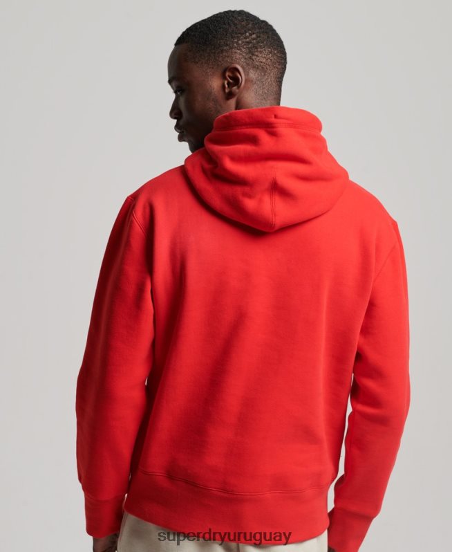 uy Superdry hombres código sudadera con capucha de ropa deportiva rojo DT2N8Z540 ropa