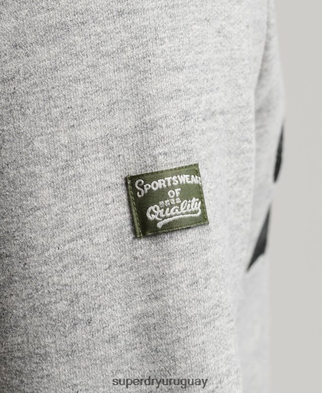 uy Superdry hombres equipo de collage de logotipo vintage gris DT2N8Z858 ropa