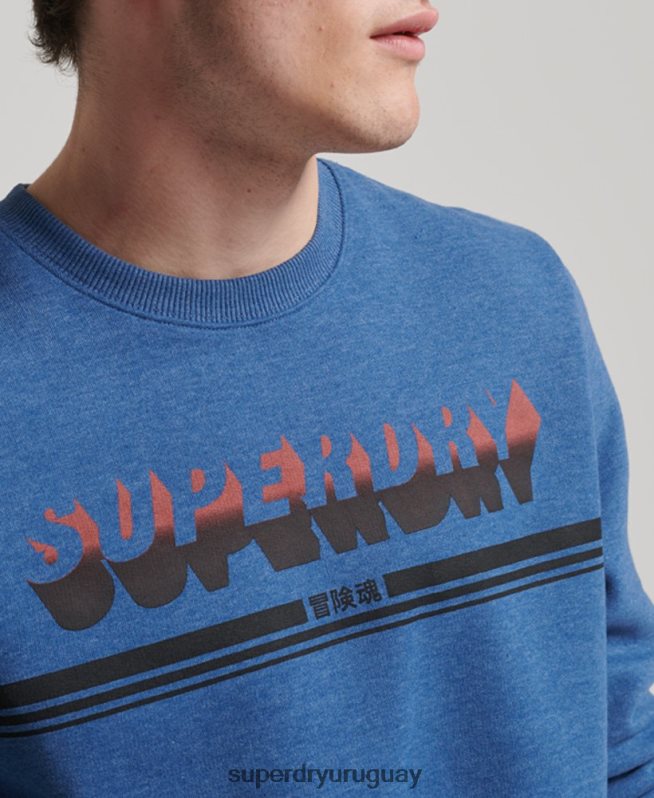 uy Superdry hombres equipo de sombra vintage Armada DT2N8Z579 ropa