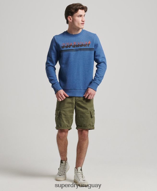 uy Superdry hombres equipo de sombra vintage Armada DT2N8Z579 ropa