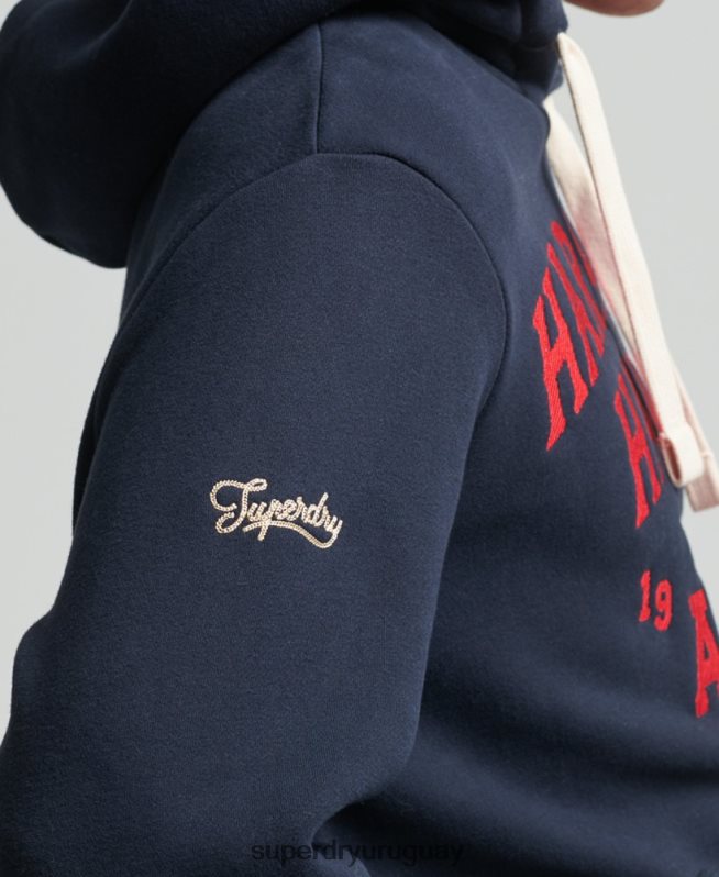 uy Superdry hombres sudadera colegial vintage Armada DT2N8Z801 ropa