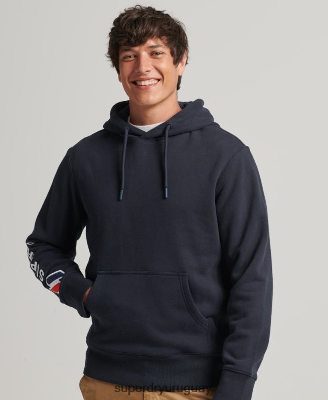 uy Superdry hombres sudadera con aplique Armada DT2N8Z583 ropa