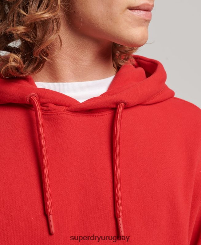 uy Superdry hombres sudadera con aplique rojo DT2N8Z655 ropa