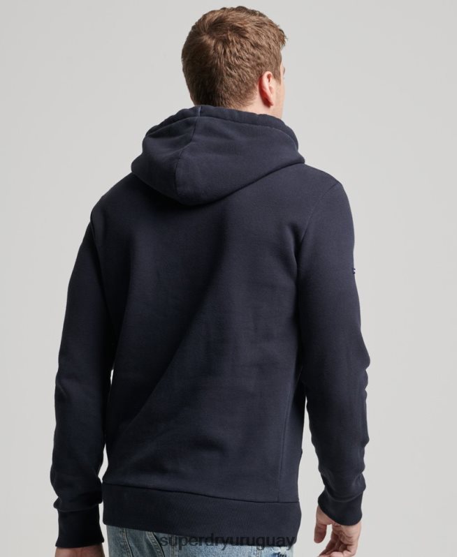 uy Superdry hombres sudadera con capucha a rayas de los años 70 Armada DT2N8Z5135 ropa