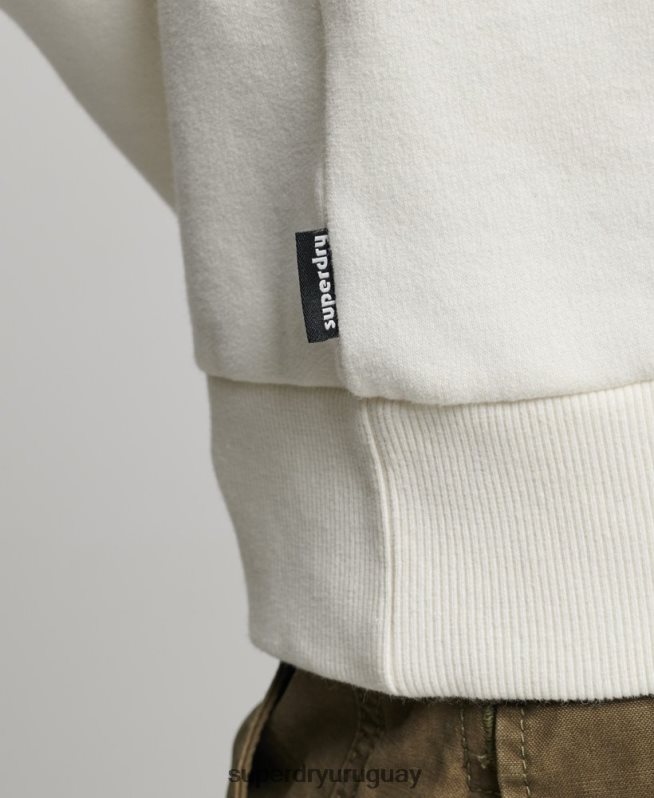 uy Superdry hombres sudadera con capucha blanco DT2N8Z542 ropa