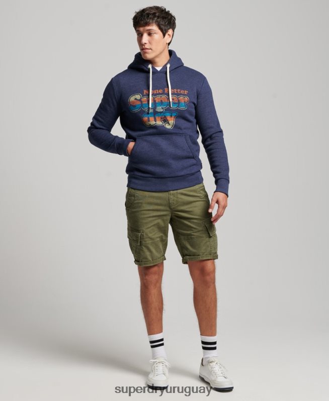 uy Superdry hombres sudadera con capucha clásica cooper vintage Armada DT2N8Z599 ropa
