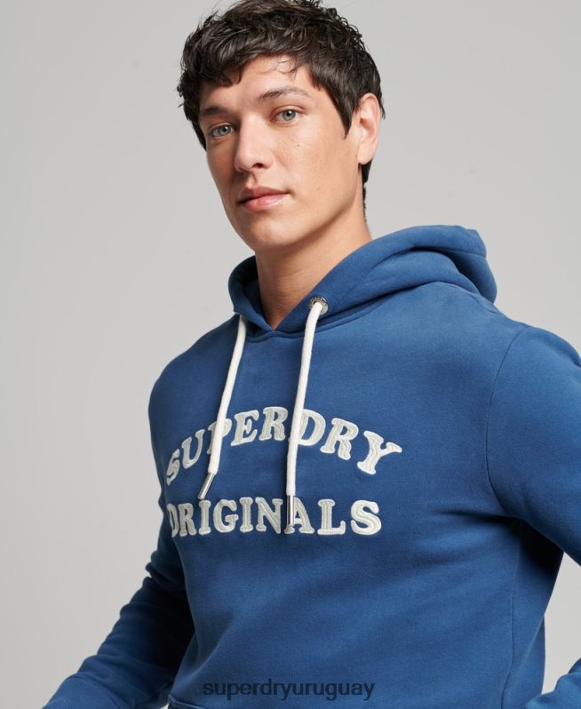 uy Superdry hombres sudadera con capucha clásica cooper vintage Armada DT2N8Z682 ropa