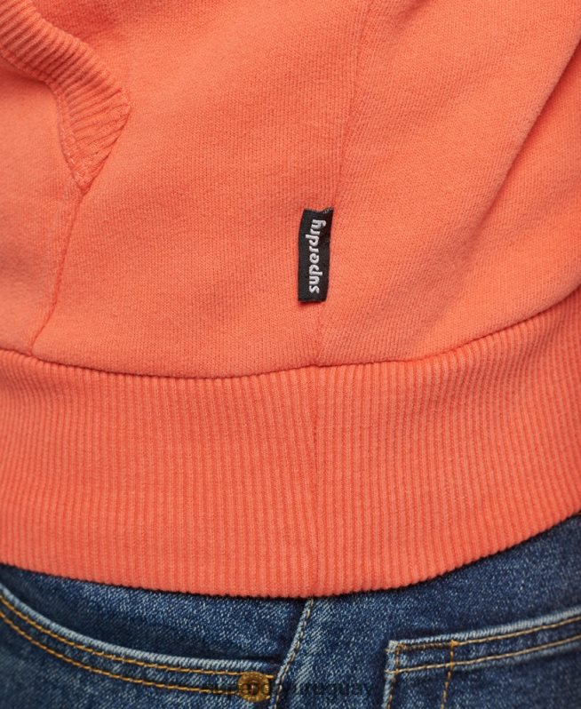 uy Superdry hombres sudadera con capucha clásica cooper vintage coral DT2N8Z670 ropa