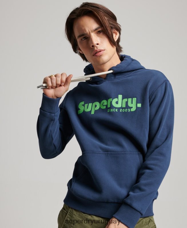 uy Superdry hombres sudadera con capucha clásica vintage Armada DT2N8Z637 ropa
