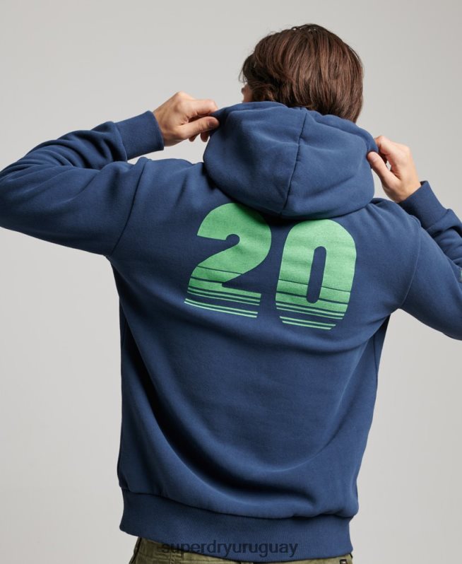 uy Superdry hombres sudadera con capucha clásica vintage Armada DT2N8Z637 ropa