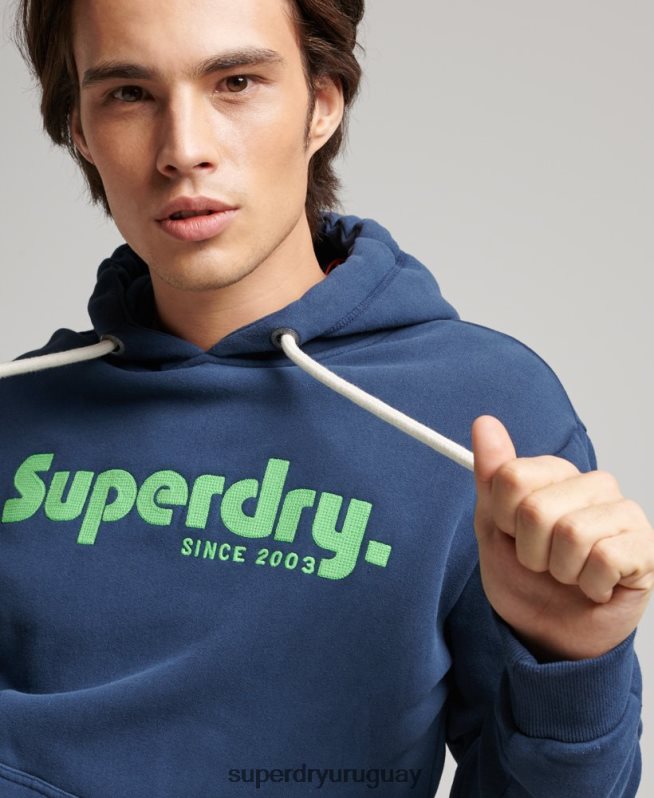 uy Superdry hombres sudadera con capucha clásica vintage Armada DT2N8Z637 ropa