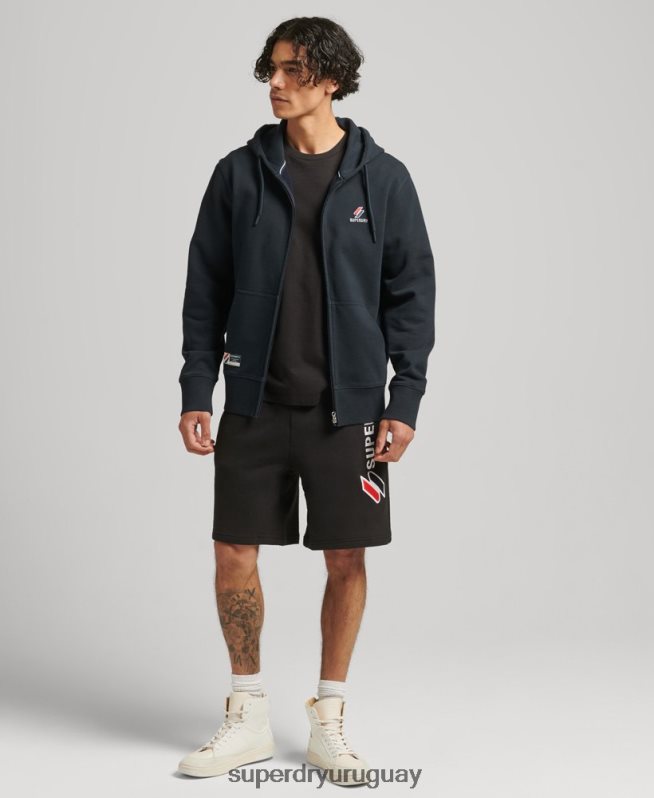 uy Superdry hombres sudadera con capucha code essential Armada DT2N8Z5147 ropa