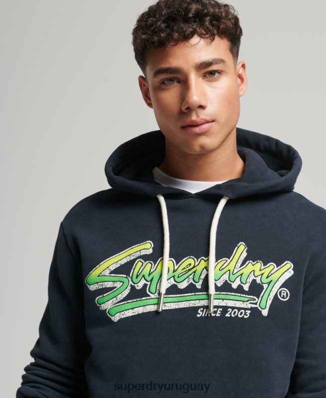 uy Superdry hombres sudadera con capucha de modeladores y creadores vintage Armada DT2N8Z813 ropa