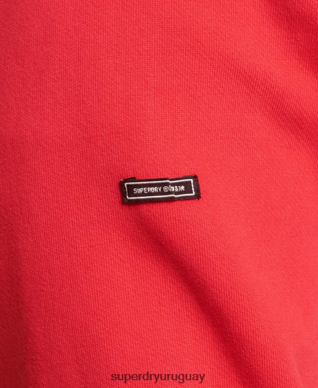 uy Superdry hombres sudadera con capucha de rock psicodélico rojo DT2N8Z759 ropa